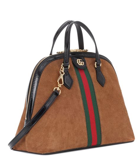 gucci brown bag|Gucci brown suede bag.